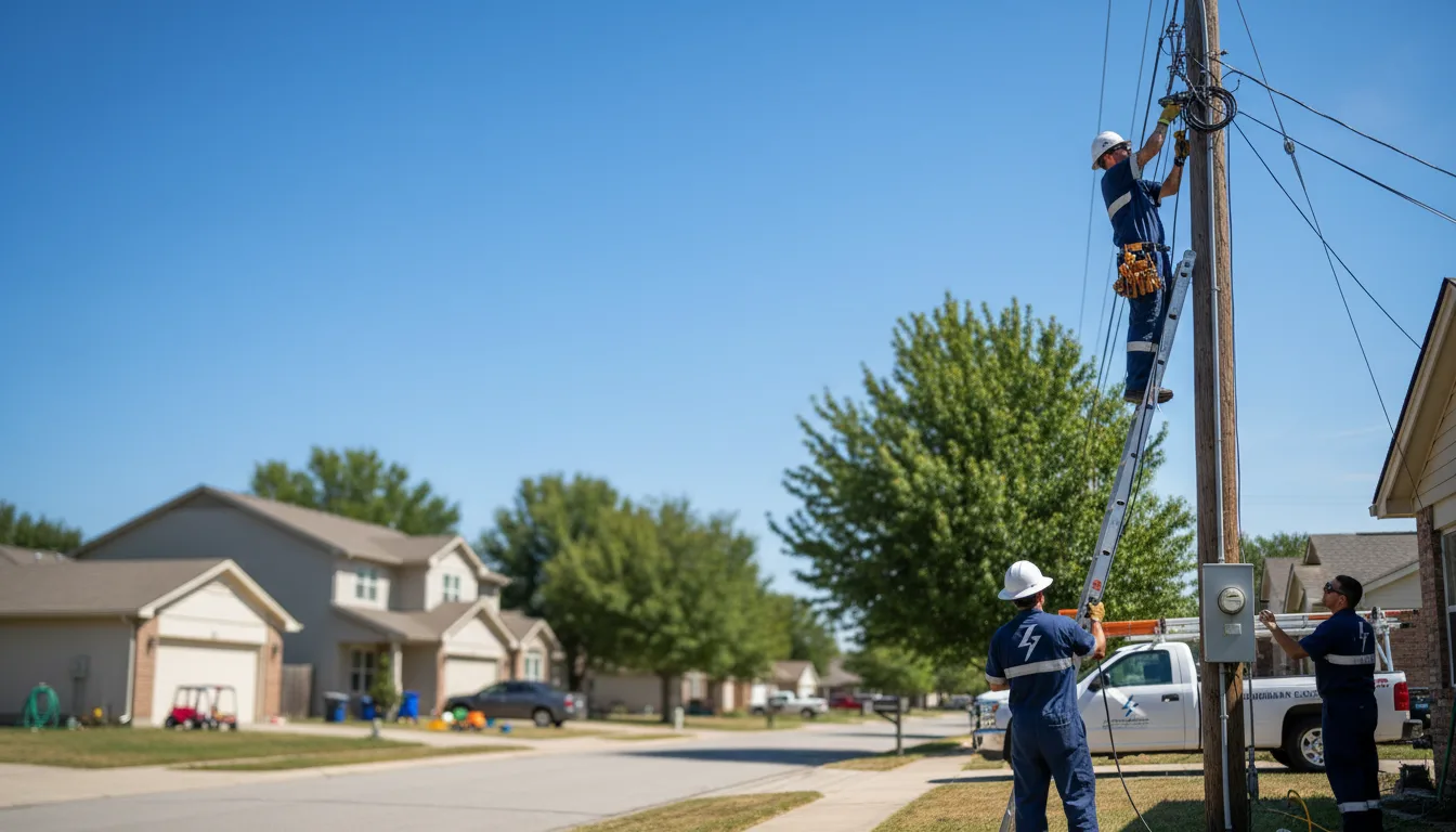 Residential electrician providing installation services in Madrid, IA